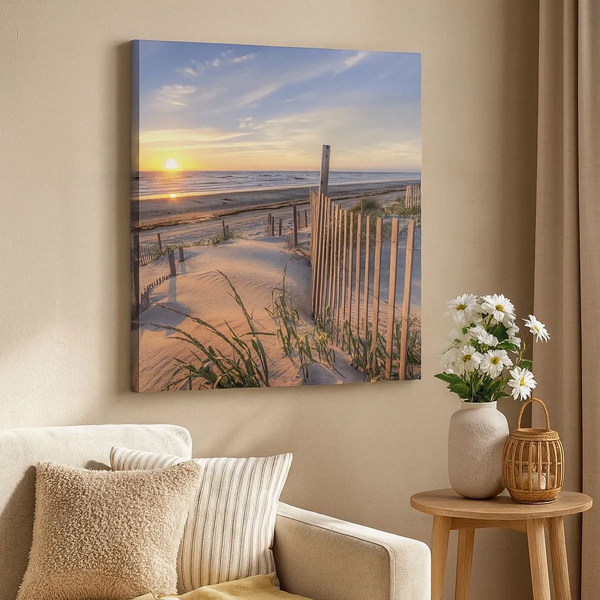 Quadro su tela - Stampe su Tela - Luci e ombre del vento - 30x30 cm