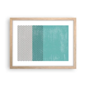 Poster in cornice rovere chiaro - Composizione equilibrata - 40x30 cm