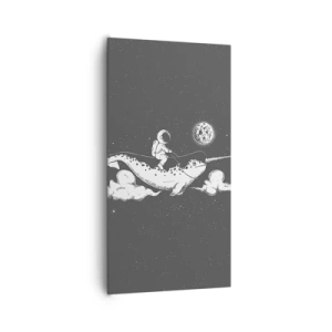 Quadro su tela - Stampe su Tela - Il cavaliere dello spazio - 65x120 cm