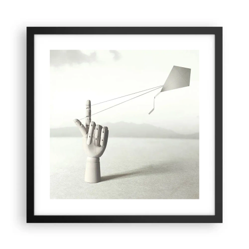 Poster in cornice nera - Prova di forza - 40x40 cm