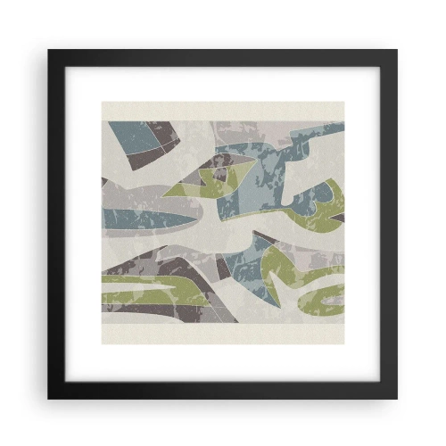 Poster in cornice nera - Composizione oltre il vetro - 30x30 cm