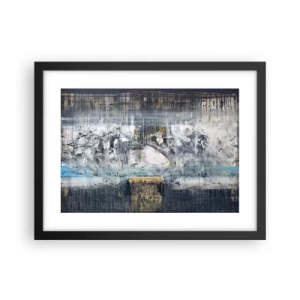 Poster in cornice nera - Talvolta è facile, talvolta è difficile - 40x30 cm