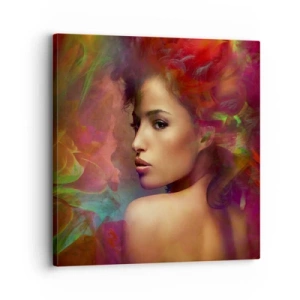 Quadro su tela - Stampe su Tela - Più bella dell'arcobaleno, delicata come la nebbia - 30x30 cm