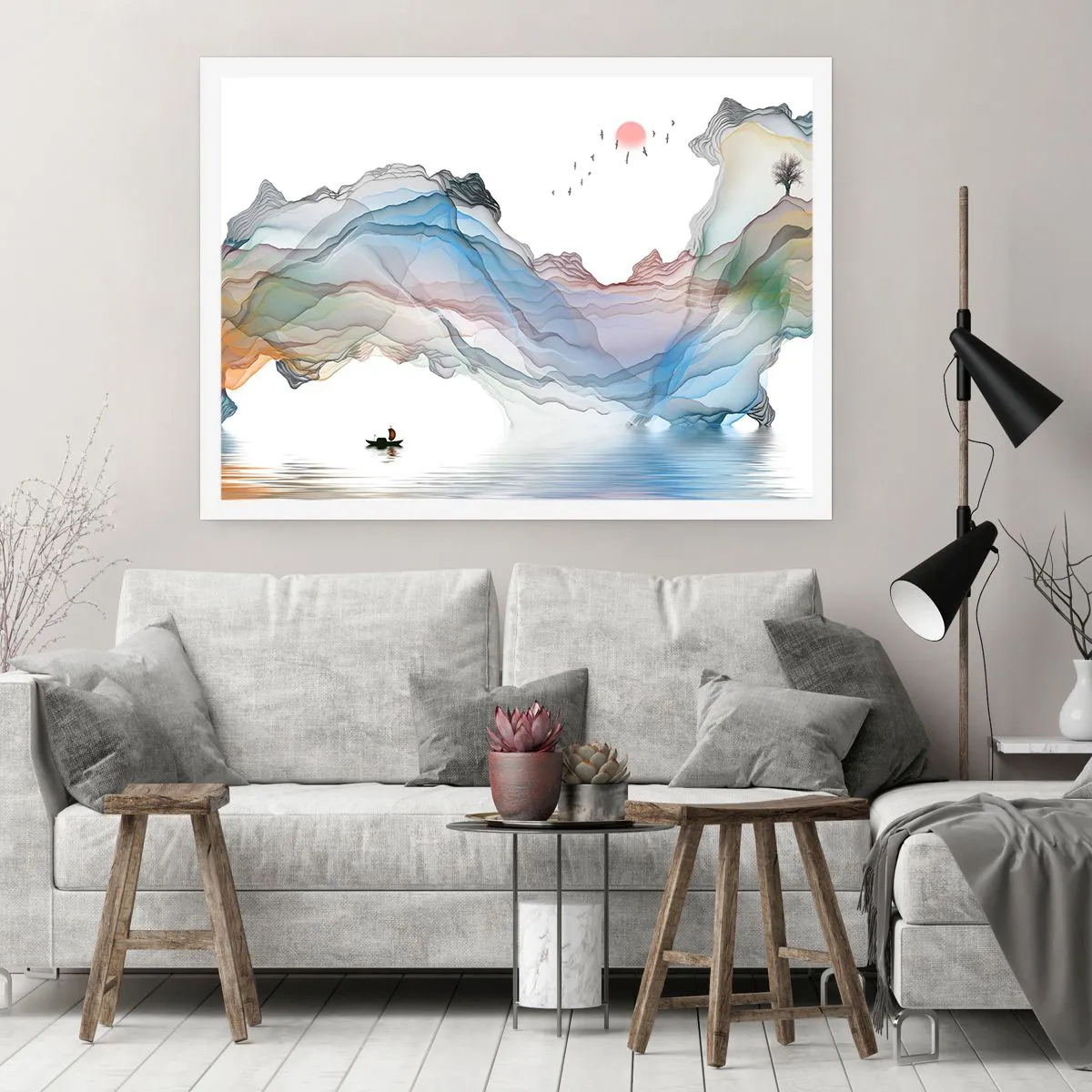 Poster - Verso i monti di cristallo - 70x50 cm