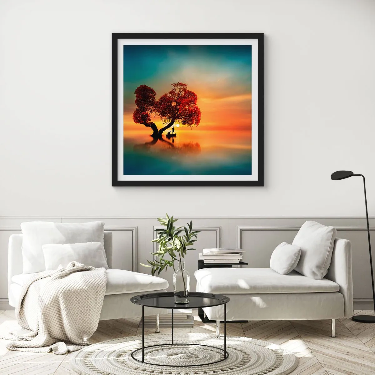 Poster in cornice nera - Gli esiliati e il silenzio fuori dal mondo - 60x60 cm