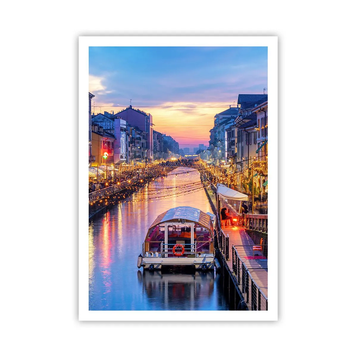 Poster - Sera di luce e di divertimento - 70x100 cm
