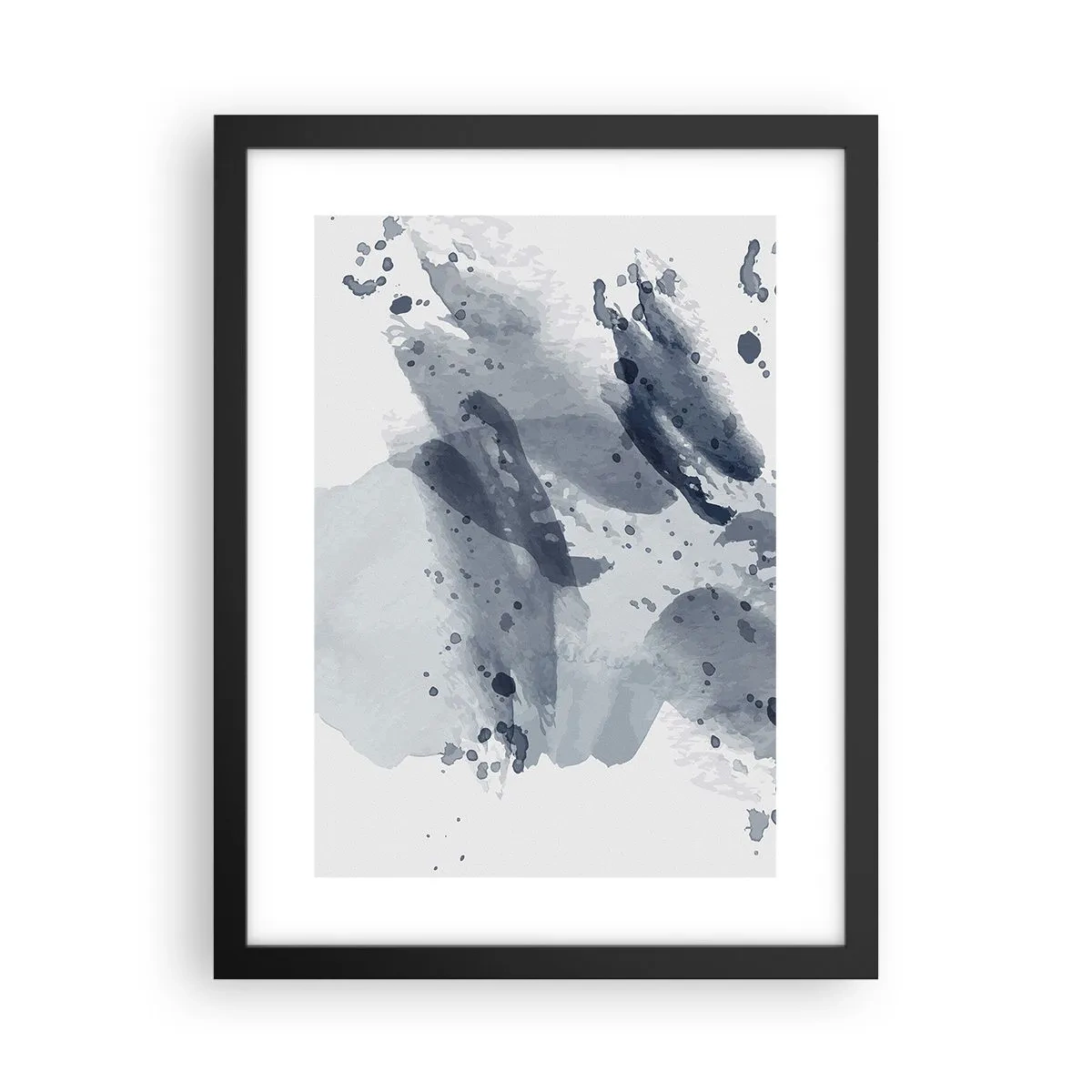 Poster in cornice nera - Studio della natura dell'acqua - 30x40 cm