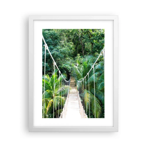 Poster in cornice bianca - Welcome to the jungle! - 30x40 cm