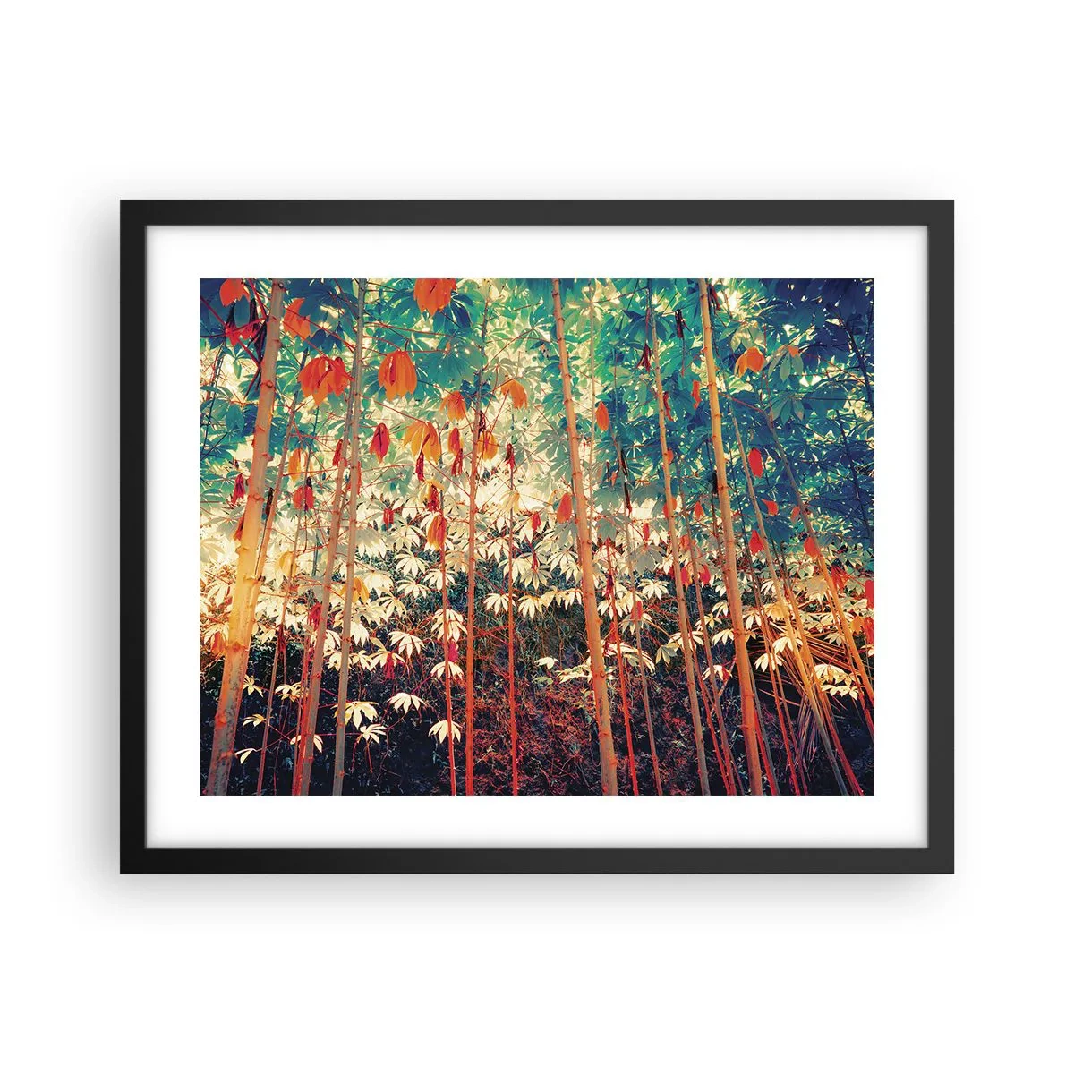 Poster in cornice nera - La vita segreta delle foglie - 50x40 cm