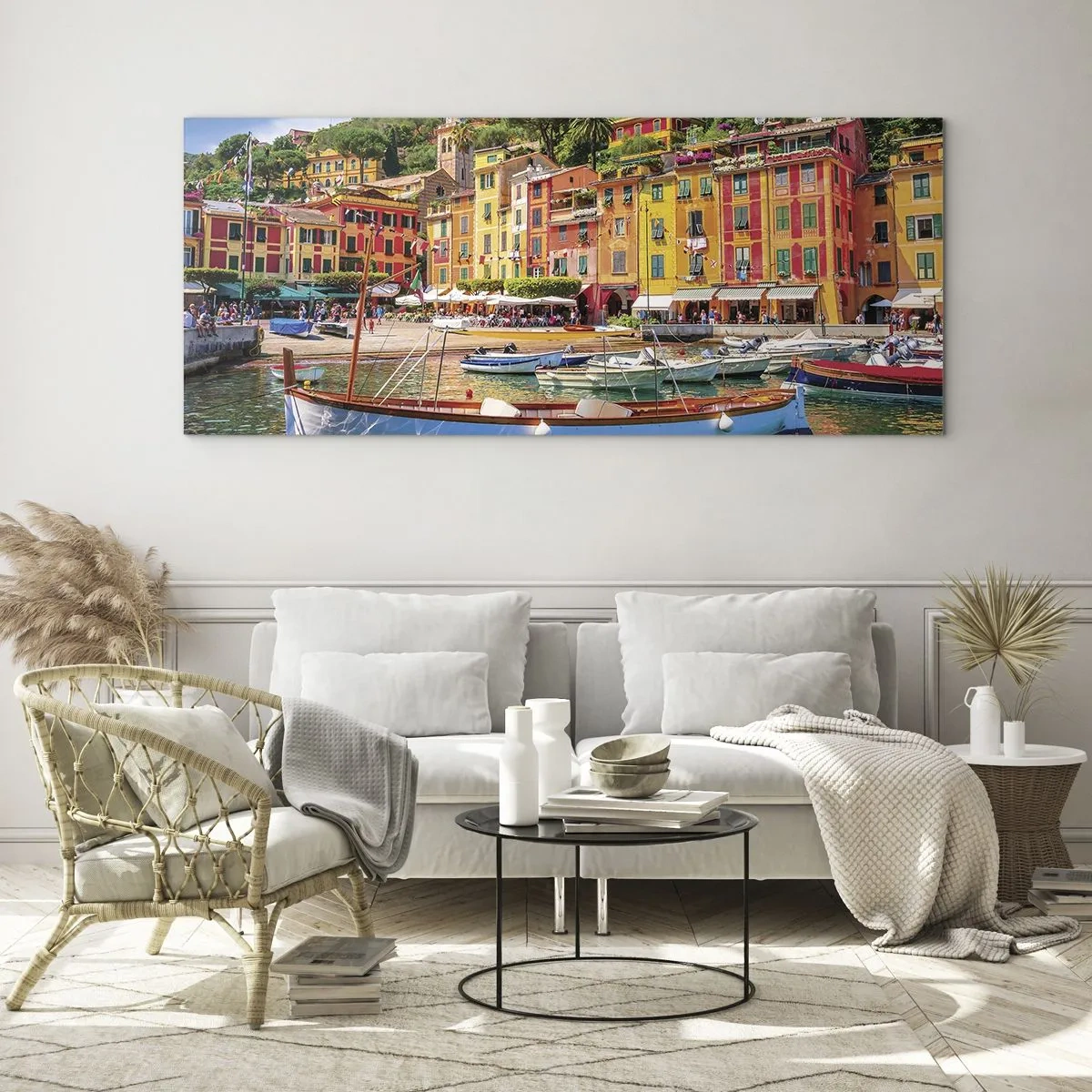 Quadro su vetro - Mattino italiano - 100x40 cm