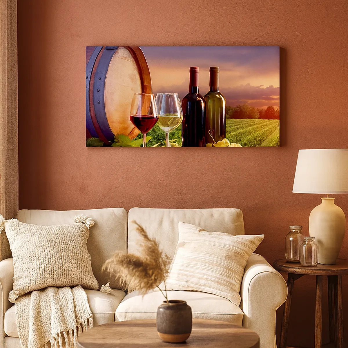 Quadro su tela - Stampe su Tela - Qui la vita ha gusto - 30x30 cm