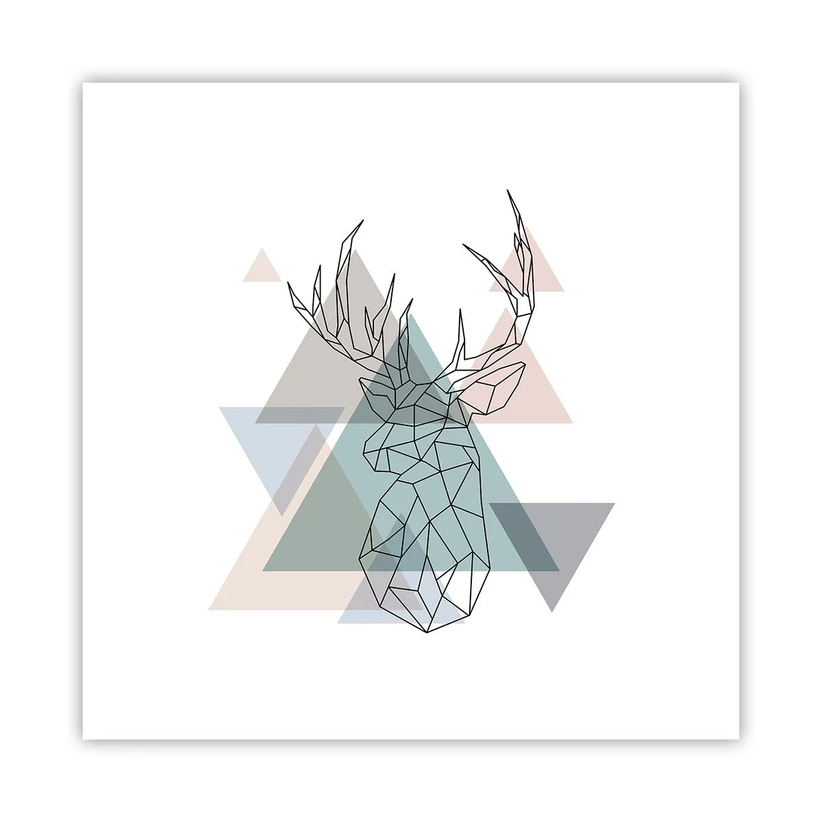 Poster - Nel bosco geometrico - 30x30 cm