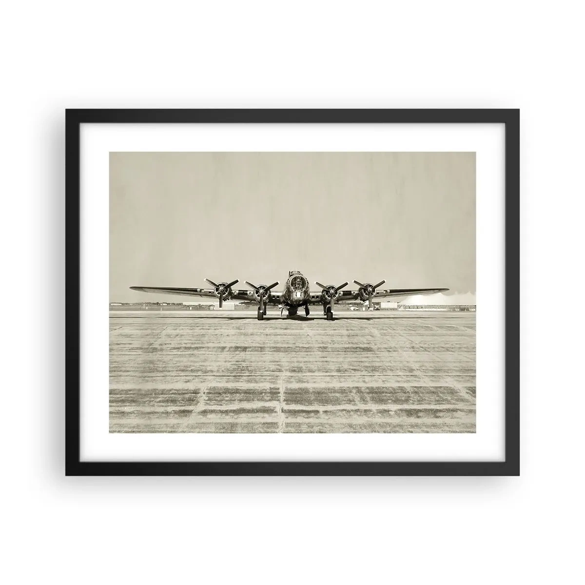 Poster in cornice nera - Pronto come sempre - 50x40 cm