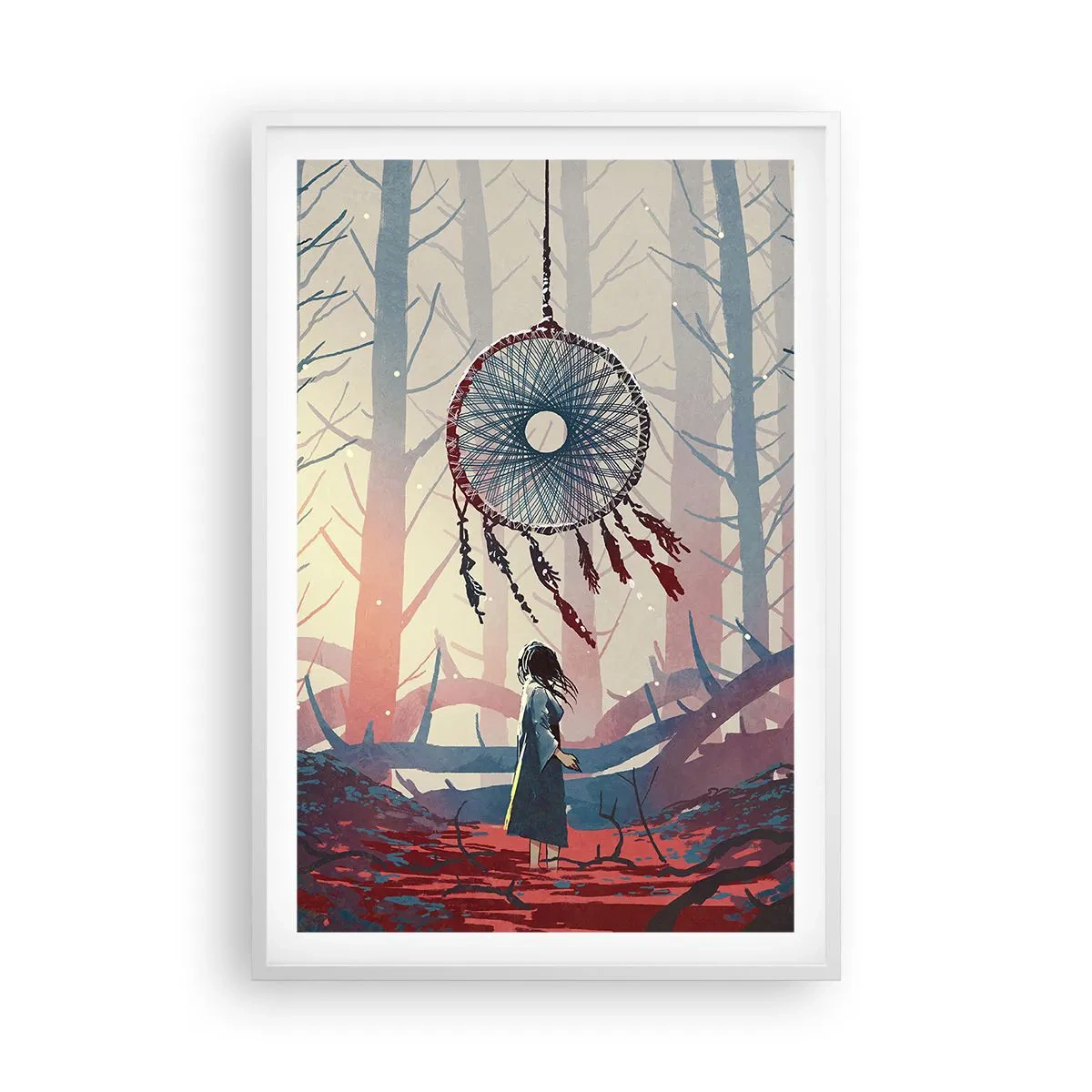 Poster in cornice bianca - Il rituale segreto della felicità - 61x91 cm