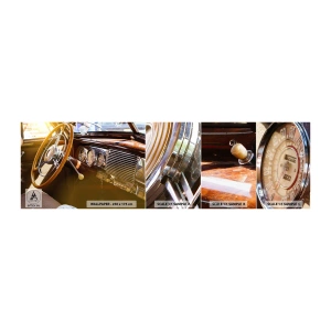 Campione Di Fotomurale Standard Eco - Un soffio di lusso dal passato - Macchina vintage, Settore automobilistico, Pannello di controllo - 100x30 cm