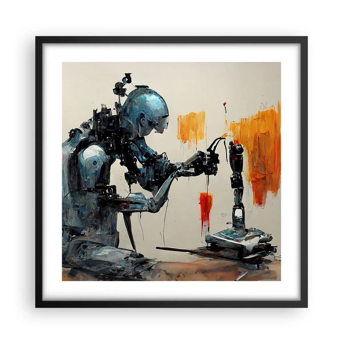 Poster in cornice nera - È già domani... - 50x50 cm