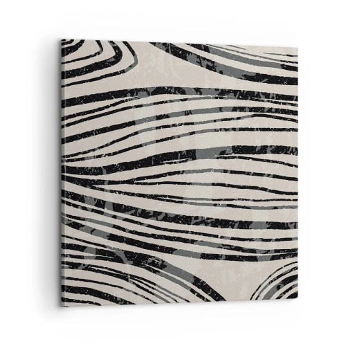 Quadro su tela - Stampe su Tela - Una palude di linee - 60x60 cm