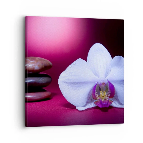 Quadro su tela - Stampe su Tela - Studio di freschezza in viola - 30x30 cm