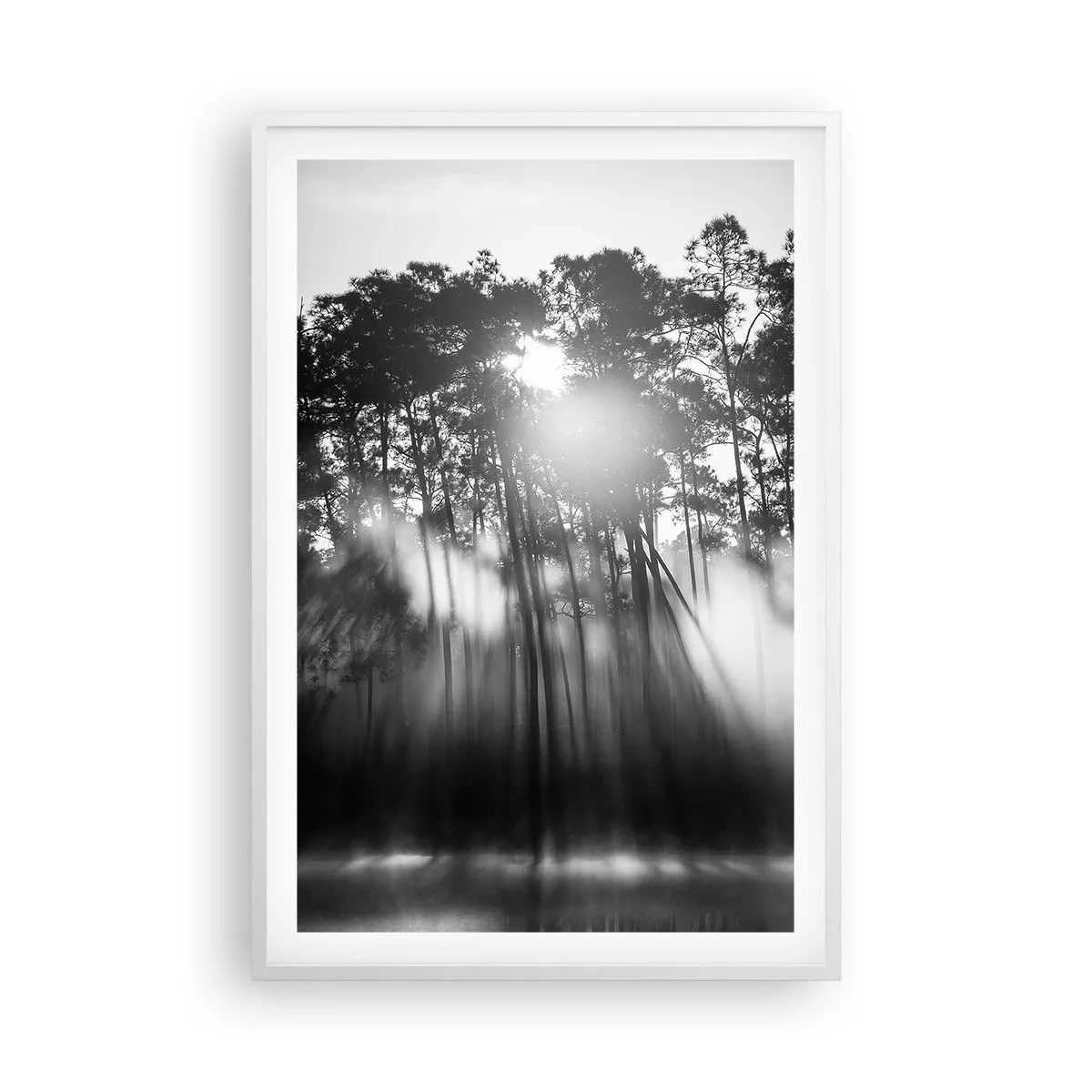 Poster in cornice bianca - Sole irrefrenabile - 61x91 cm