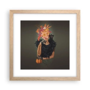 Poster in cornice rovere chiaro - L'incantesimo della strega - 30x30 cm