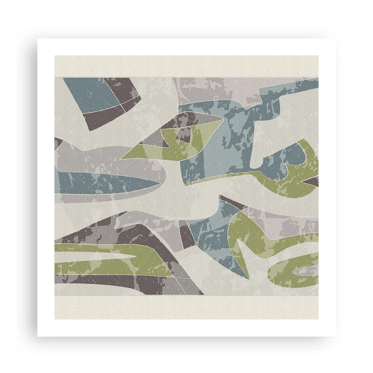 Poster - Composizione oltre il vetro - 60x60 cm