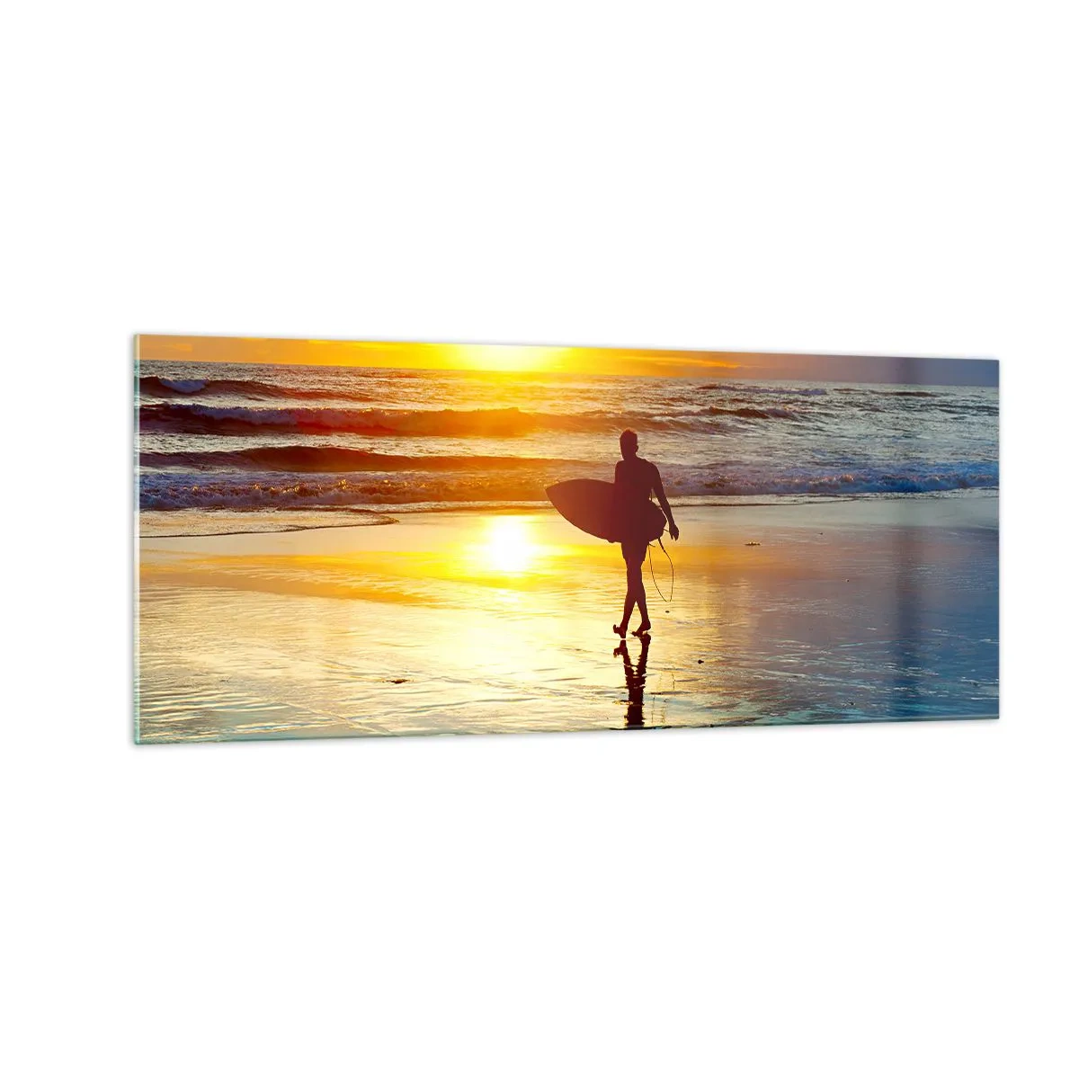 Quadro su vetro - Il ritorno del guerriero - 100x40 cm