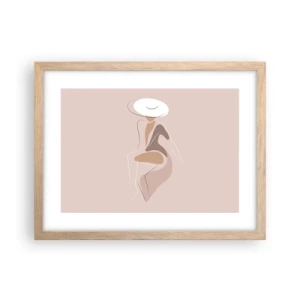 Poster in cornice rovere chiaro - Essere una dama - 40x30 cm