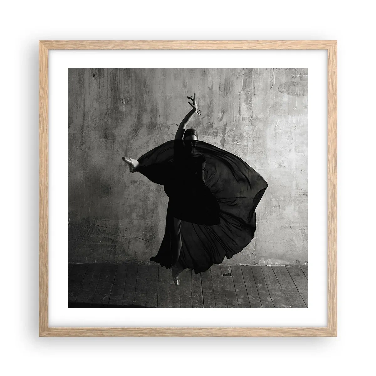 Poster in cornice rovere chiaro - Fasce piene di passione - 50x50 cm