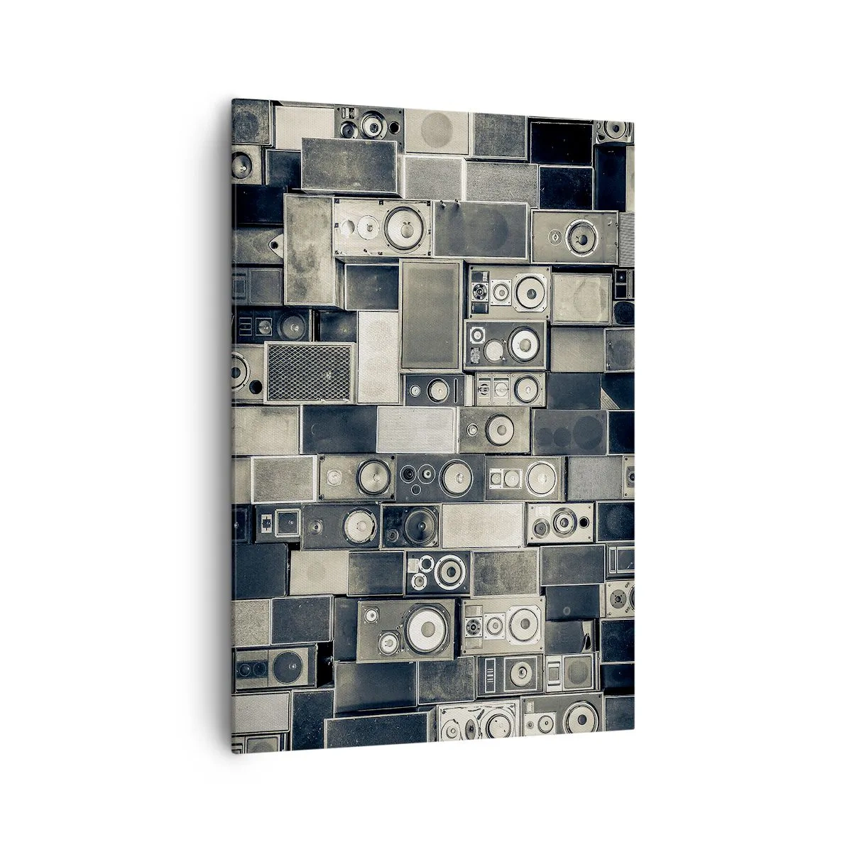 Quadro su tela - Stampe su Tela - Collezione di altoparlanti in stile retrò - 70x100cm - Armonia di suoni - Decorazione murale moderna per soggiorno e camera da letto ARTTOR