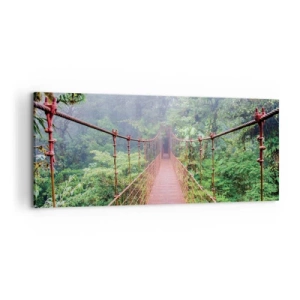 Quadro su tela - Stampe su Tela - Sospeso sopra gli alberi - 100x40 cm