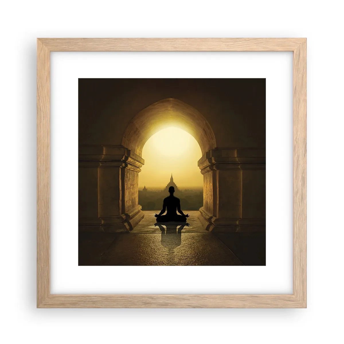 Poster in cornice rovere chiaro - Armonia completa - 30x30 cm