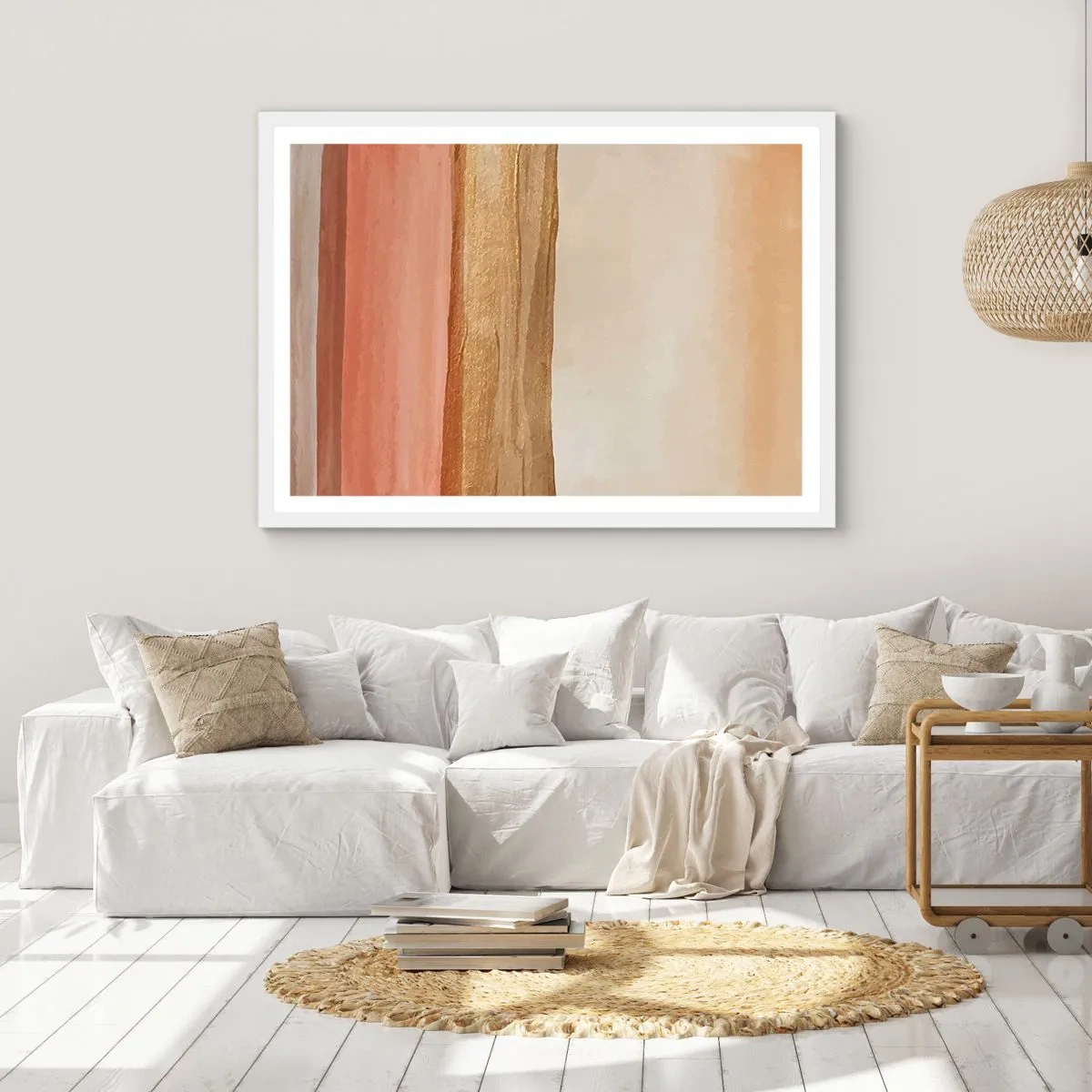 Poster in cornice bianca - Composizione verticale - 50x40 cm