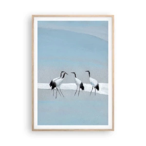 Poster in cornice rovere chiaro - Dopo un giorno rovente - 70x100 cm