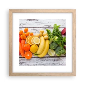 Poster in cornice rovere chiaro - Non basta? - 30x30 cm