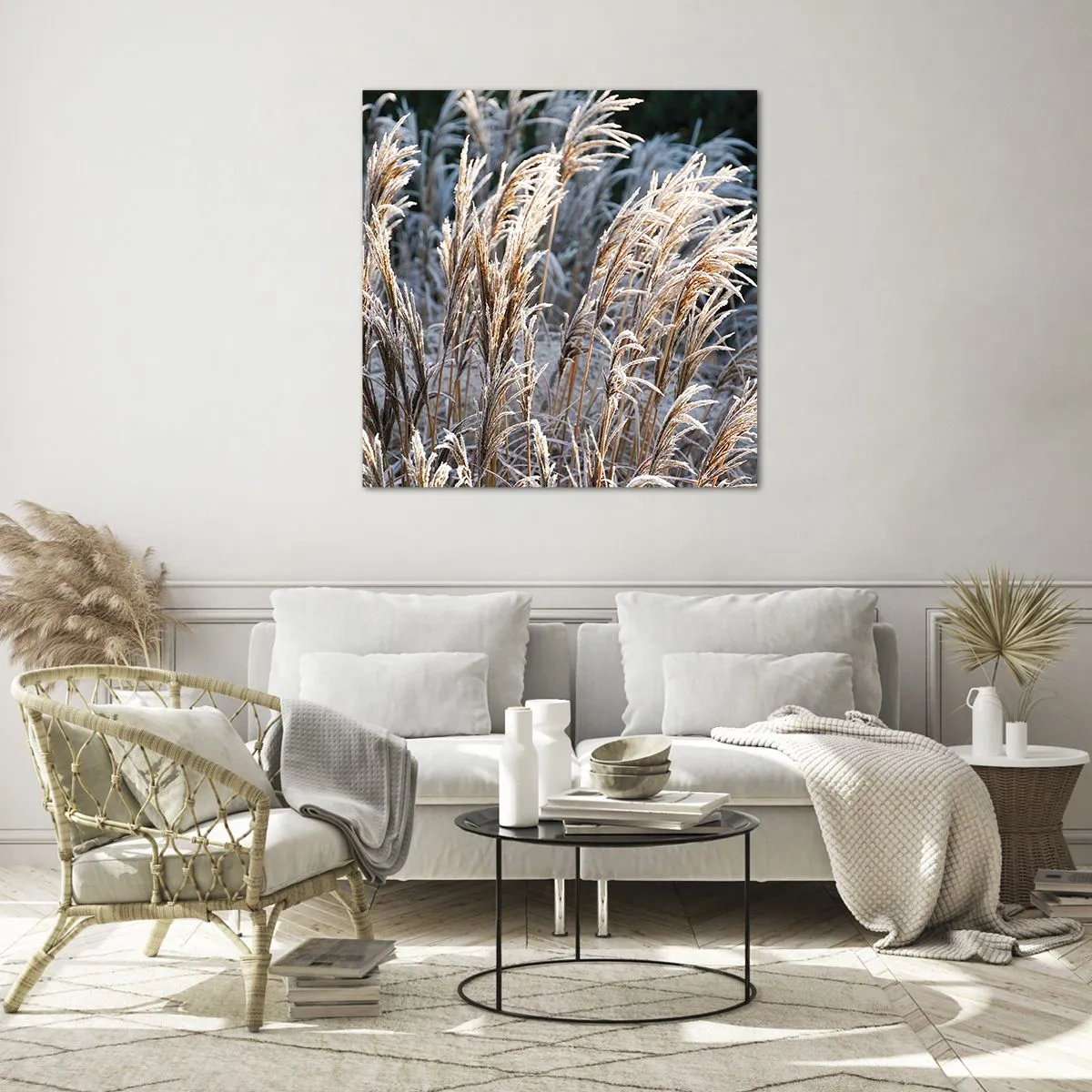 Quadro su vetro - Vestite di brina - 70x70 cm