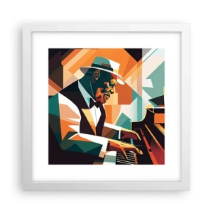 Poster in cornice bianca - Tutto il jazz - 30x30 cm