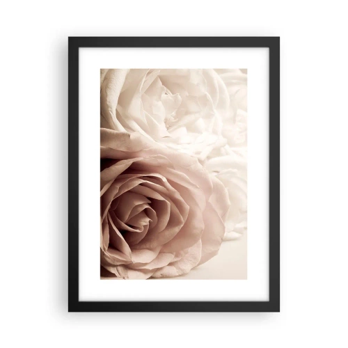 Poster in cornice nera - Nel cuore della rosa - 30x40 cm