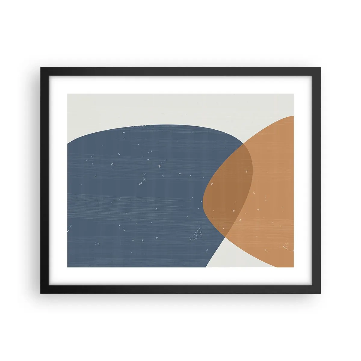 Poster in cornice nera - Ovali e influenze - 50x40 cm