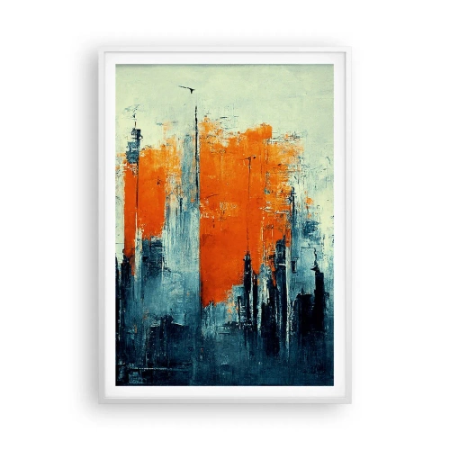 Poster in cornice bianca - Paesaggio moderno - 70x100 cm