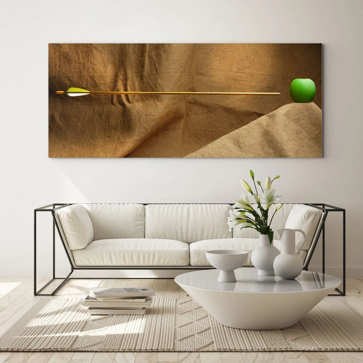 Quadro su vetro - Evocare lo spirito di Guglielmo Tell - 90x30 cm