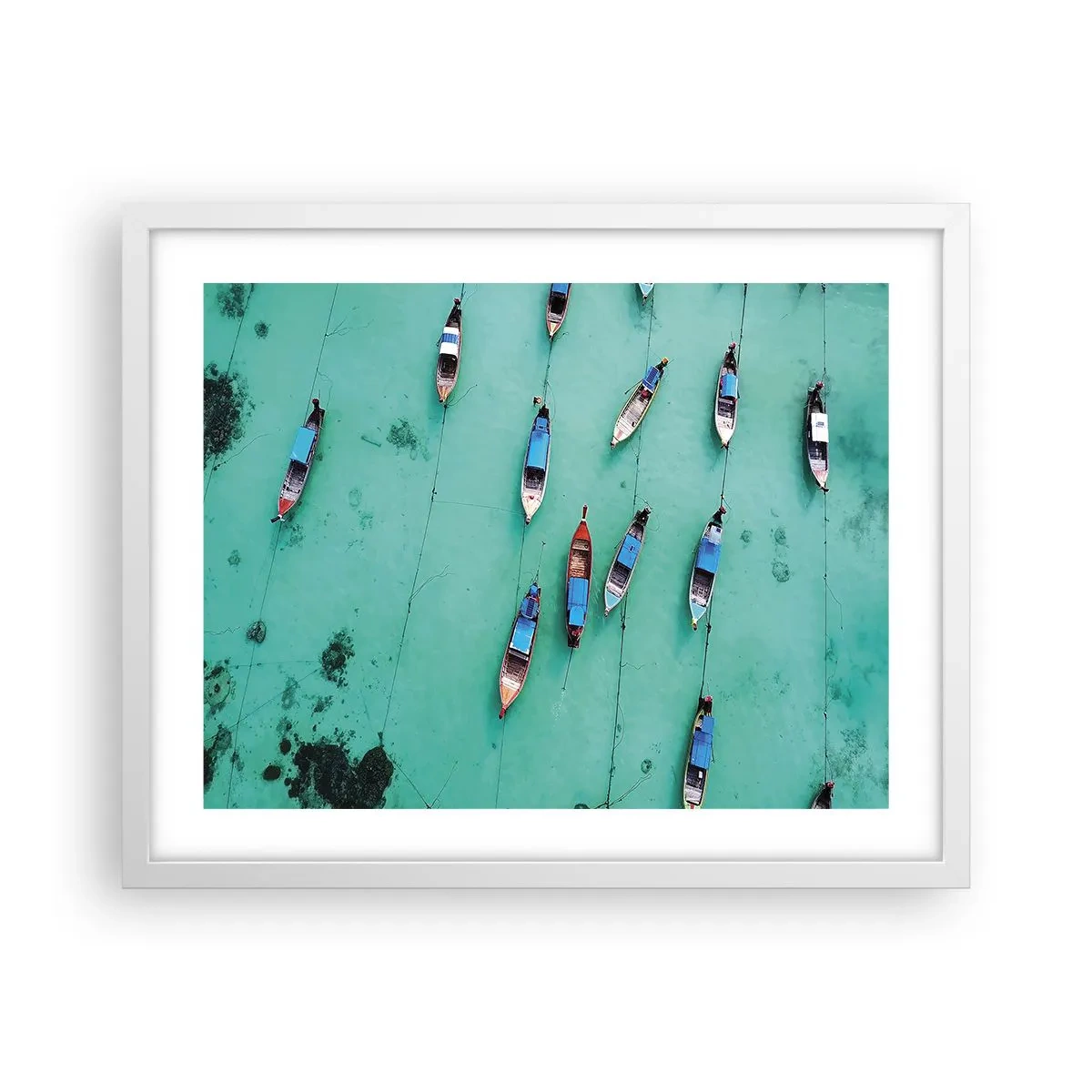 Poster in cornice bianca - In gioiosa attesa - 50x40 cm