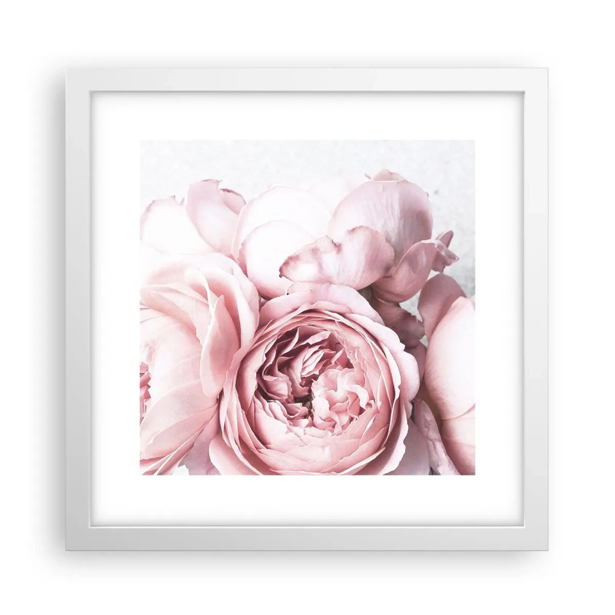 Poster in cornice bianca - Per i romantici - 30x30 cm