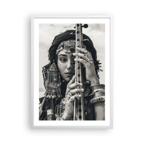 Poster in cornice bianca - La musica dell'oriente - 50x70 cm