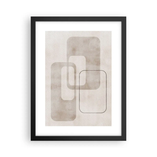Poster in cornice nera - Giunti geometrici - 30x40 cm