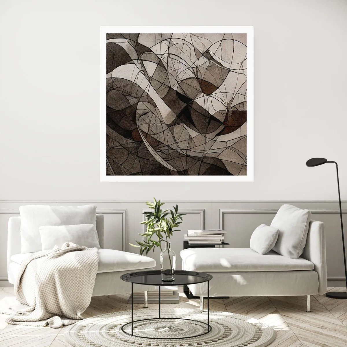 Poster - La circolazione dei colori della terra - 60x60 cm