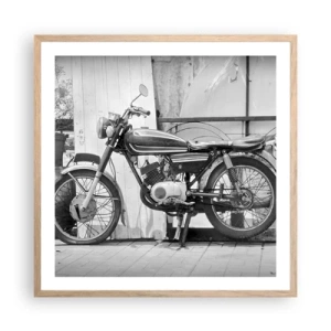 Poster in cornice rovere chiaro - La classicità sopra a tutto - 60x60 cm