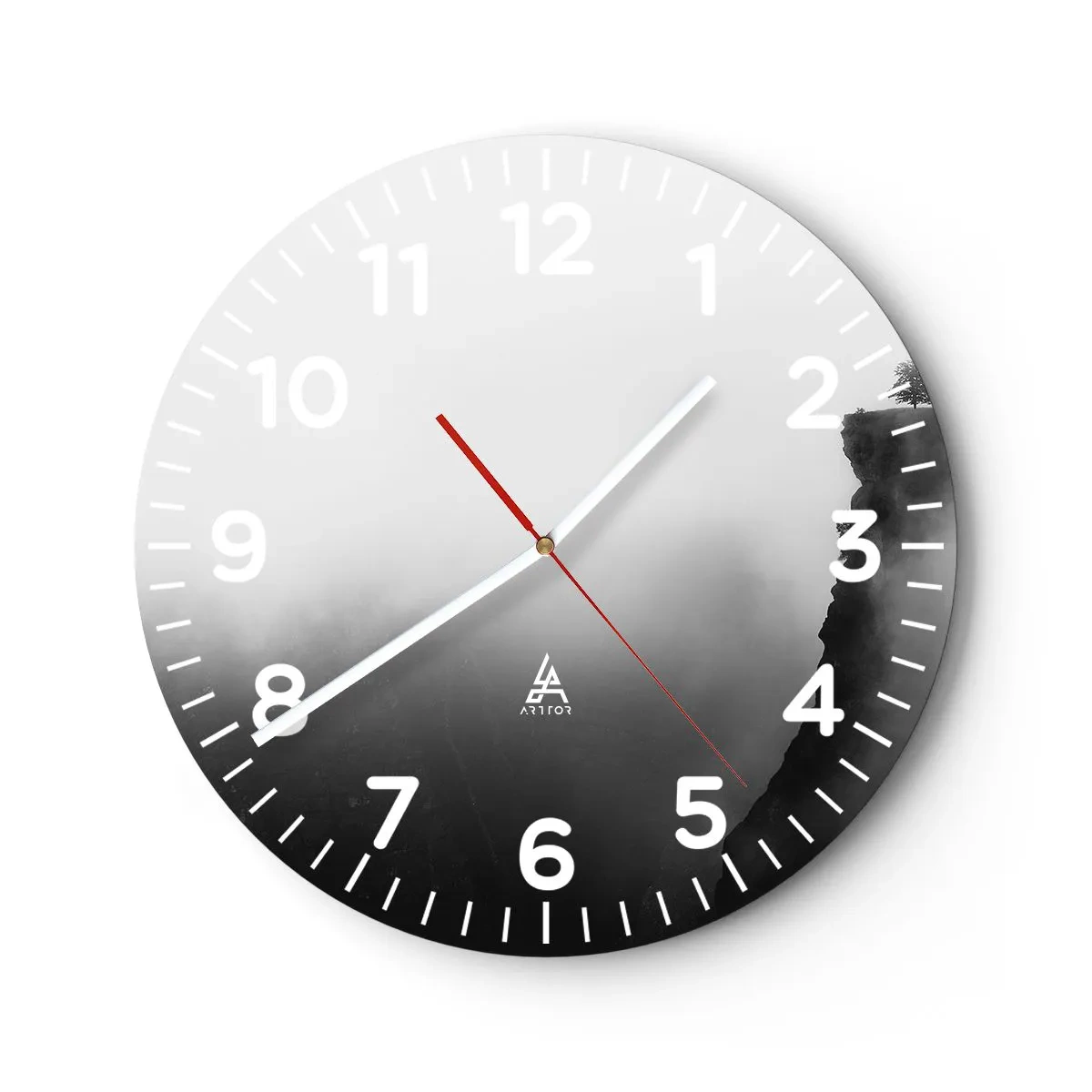 Orologio da parete - Orologio in Vetro - Al confine del mondo - 40x40 cm