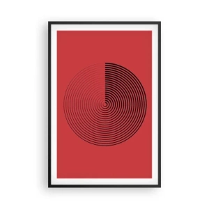 Poster in cornice nera - Movimento circolare - 61x91 cm