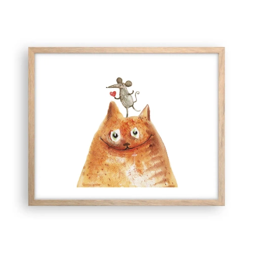 Poster in cornice rovere chiaro - I paradossi dell'amore - 50x40 cm