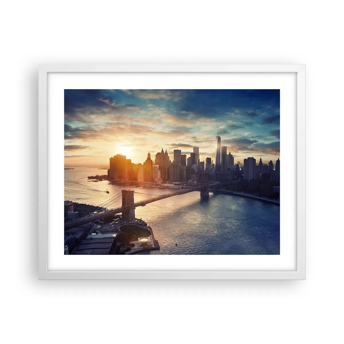 Poster in cornice bianca - Il monumento alla cultura dell'occidente - 50x40 cm